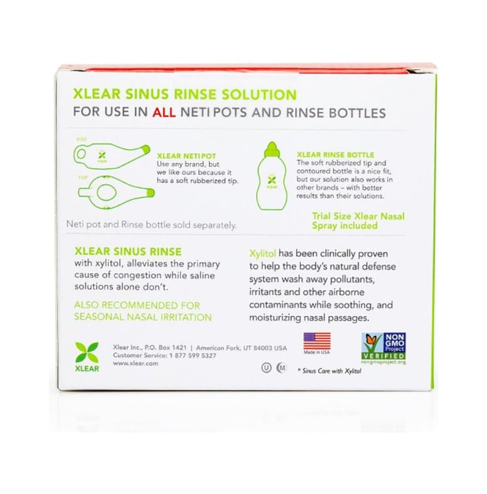 Xlear Sinus Care Rinse Packets with Xylitol (6gm Each)