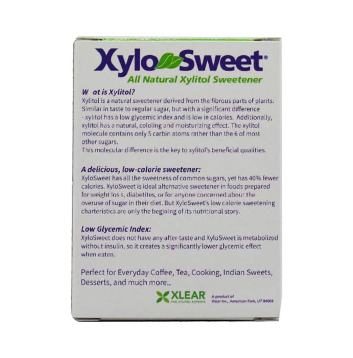 Xlear XyloSweet Xylitol Natural Sugarfree Sweetener Sachet (4gm Each)