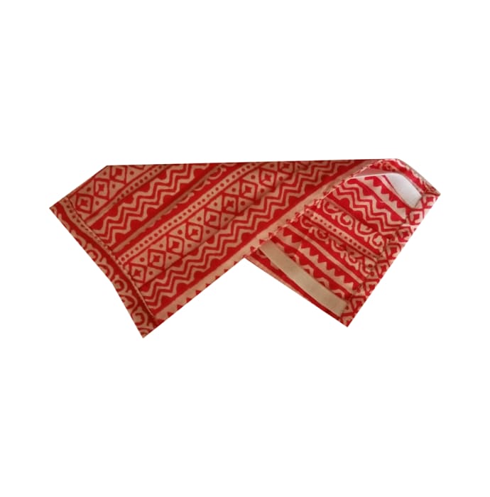 XOXO Organic Cotton Fabric Mask Red Printed