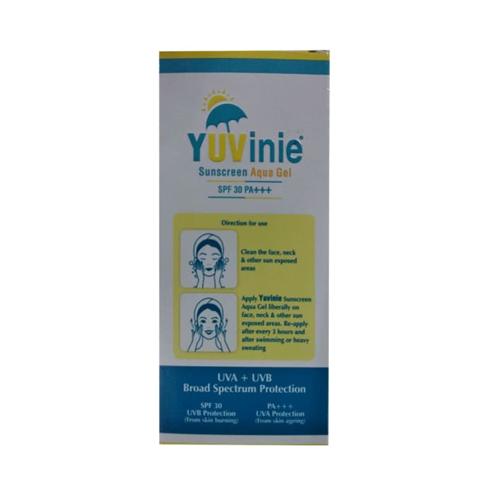 Yuvinie Sunscreen Aqua SPF 30 PA+++ Gel (50gm)