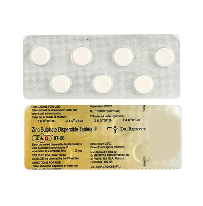 Z&d 20mg tablet dt (7'S)