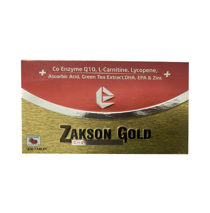 Zakson Gold Strawberry Chewable Tablet (10'S)