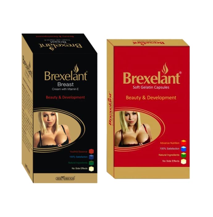 Zee Laboratories Combo Pack of Brexelant Cream 60gm & 30 Brexelant Soft Gelatin Capsule