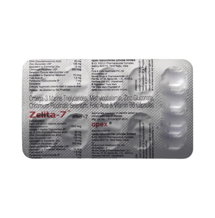 Zelita - 7 Soft Gelatin Capsule (10'S)