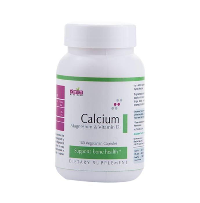 Zenith nutrition calcium, magnesium and vitamin d capsule (180'S)