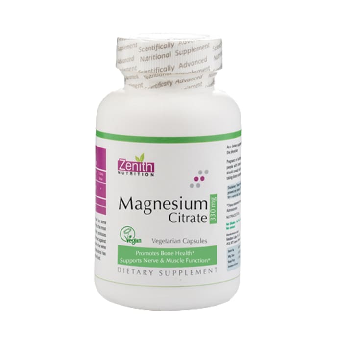 Zenith nutrition magnesium citrate 330mg capsule (120'S)