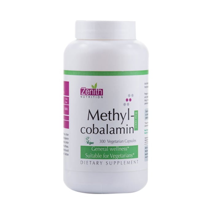 Zenith nutrition methylcobalamin 1000mcg capsule (100'S)