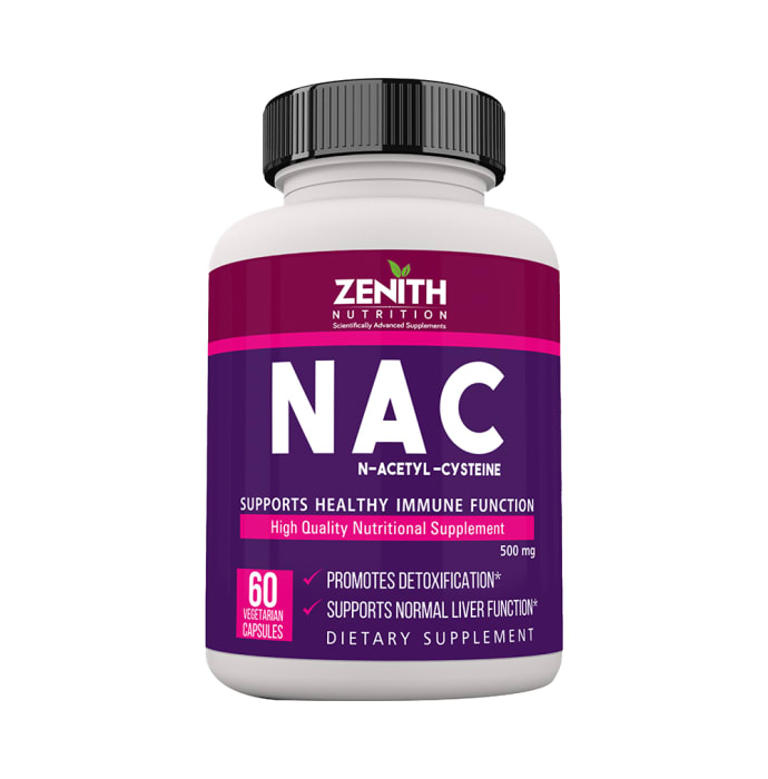 Zenith nutrition nac 500mg capsule (60'S)