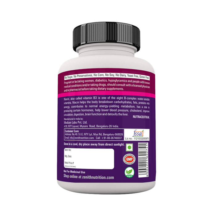 Zenith nutrition niacin capsule (100'S)