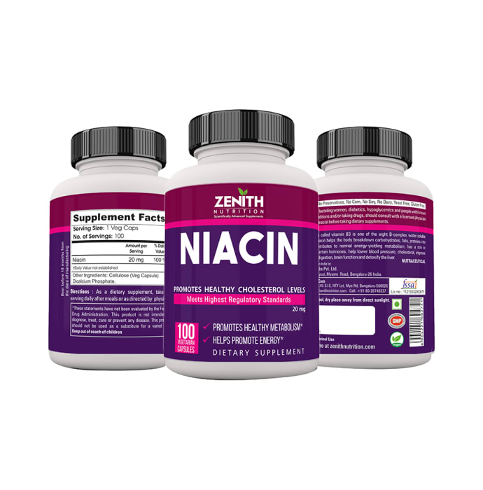 Zenith nutrition niacin capsule (100'S)