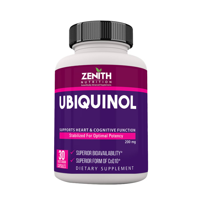 Zenith nutrition ubiquinol 200mg capsule (30'S)