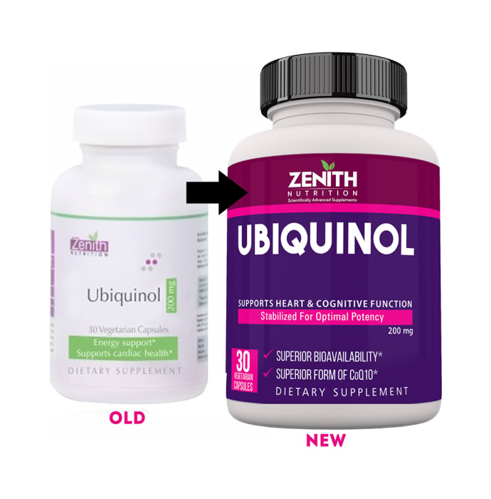 Zenith nutrition ubiquinol 200mg capsule (30'S)