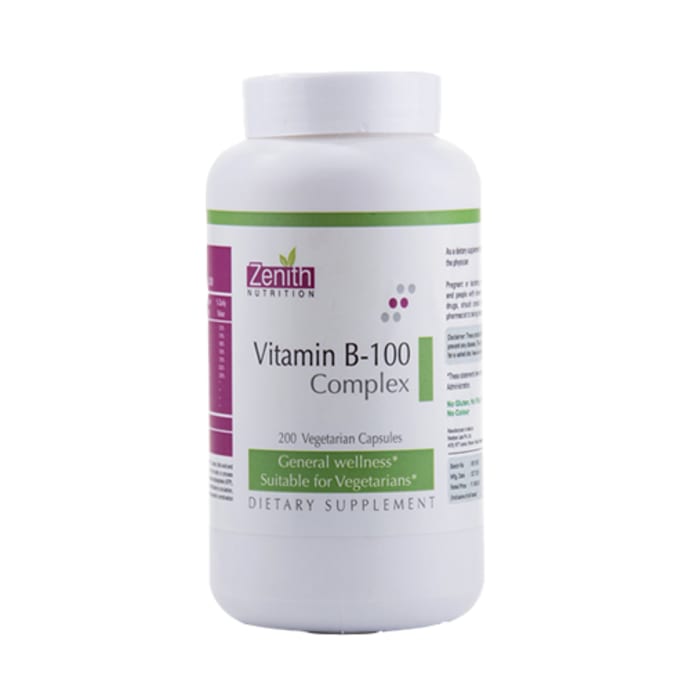 Zenith nutrition vitamin b-100 complex capsule (100'S)