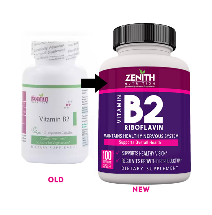 Zenith nutrition vitamin b2 capsule (100'S)