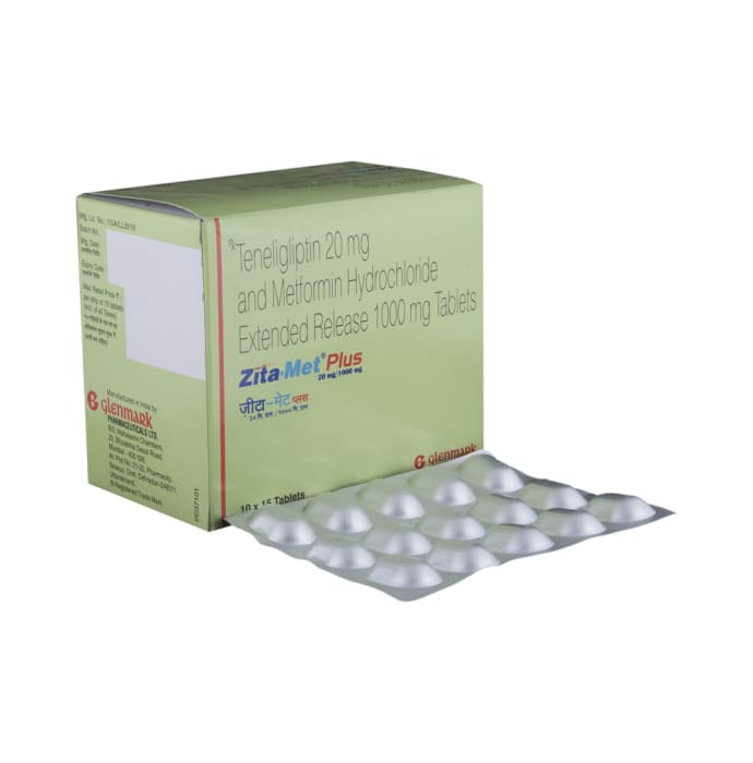 Zita-Met Plus 1000mg / 20mg Tablet (15'S)