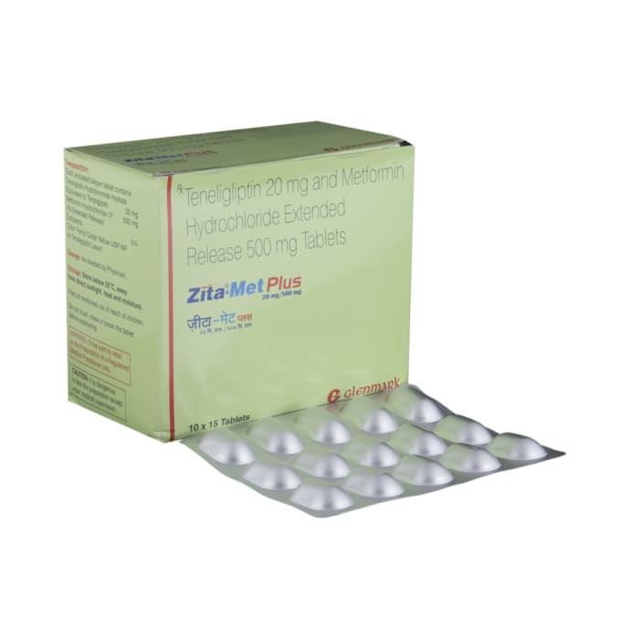 Zita-Met Plus 20mg / 500mg Tablet ER (15'S)