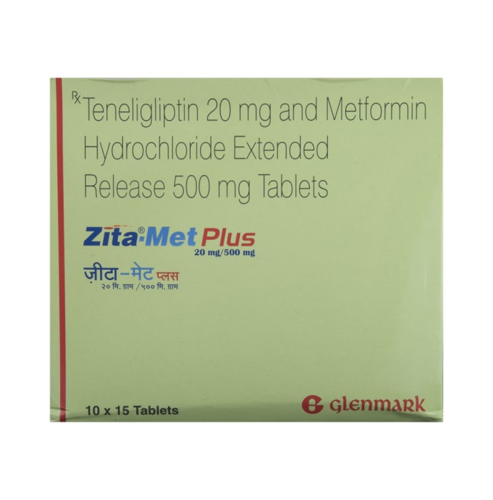 Zita-Met Plus 20mg / 500mg Tablet ER (15'S)