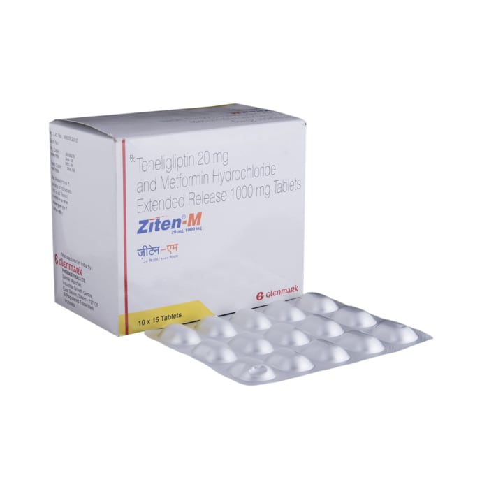 Ziten-M 1000mg / 20mg Tablet ER (15'S)