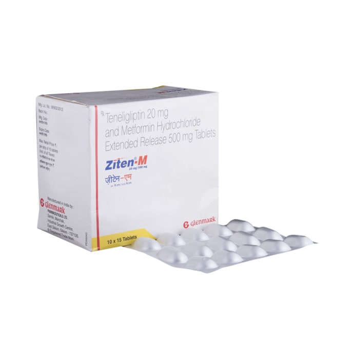 Ziten-M 500mg / 20mg Tablet ER (15'S)