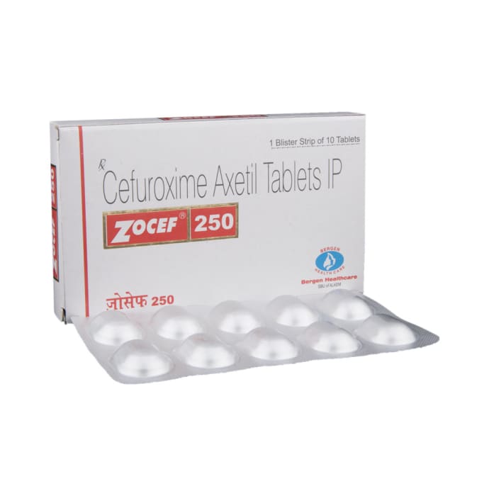 Zocef 250mg Tablet (10'S)