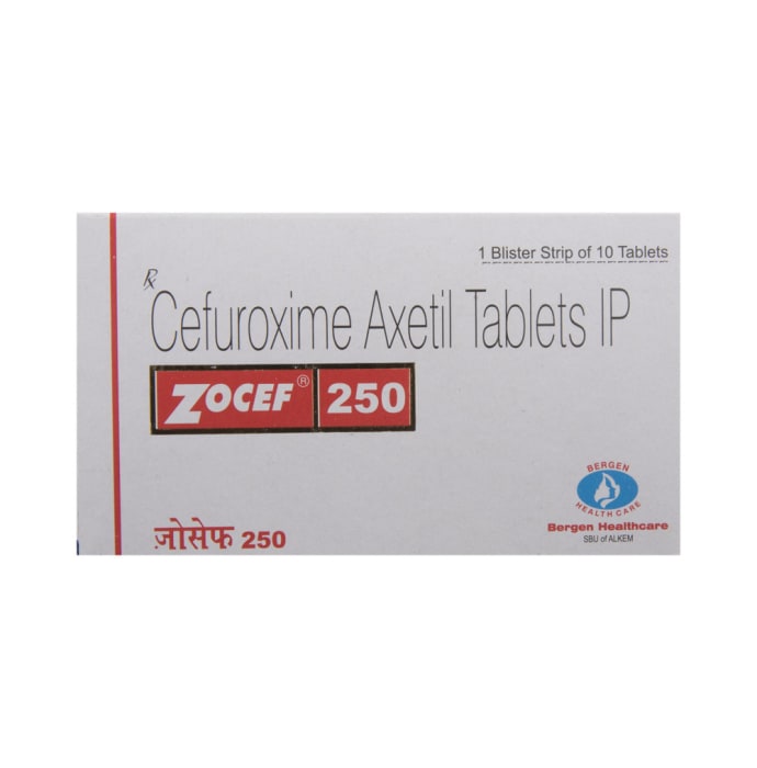 Zocef 250mg Tablet (10'S)