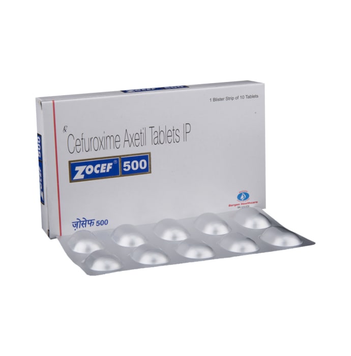 Zocef 500mg Tablet (10'S)