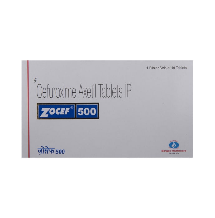 Zocef 500mg Tablet (10'S)