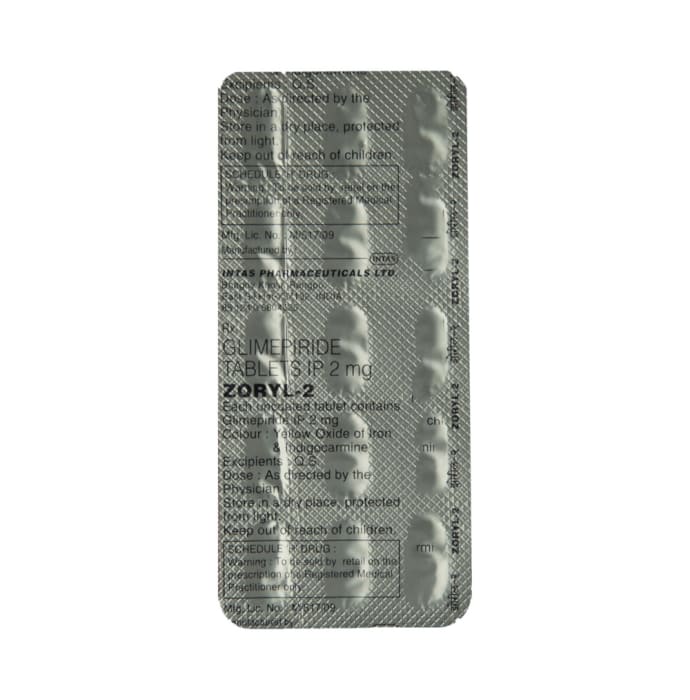 Zoryl 2mg Tablet (15'S)