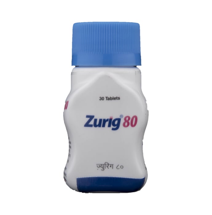 Zurig 80mg Tablet (30'S)