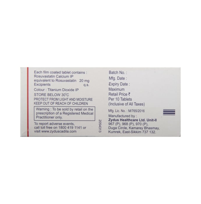 Zyrova 20mg Tablet (10'S)